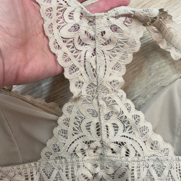 Maurices-Vintage Lace Racerback Bralette in Nude-Women’s size XL - Picture 6 of 10